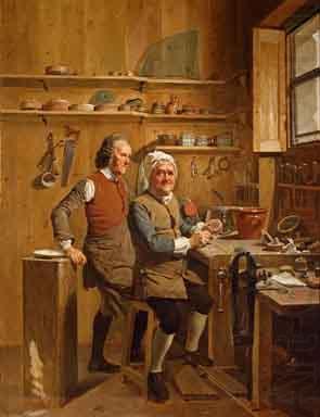Johann Zoffany John Cuff and his assistant china oil painting image